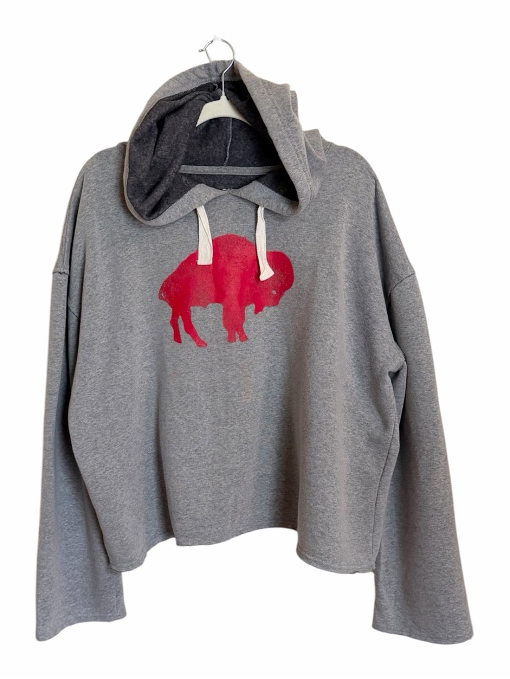 Women's Gray Buffalo Bills Hoodie. Size XXL.